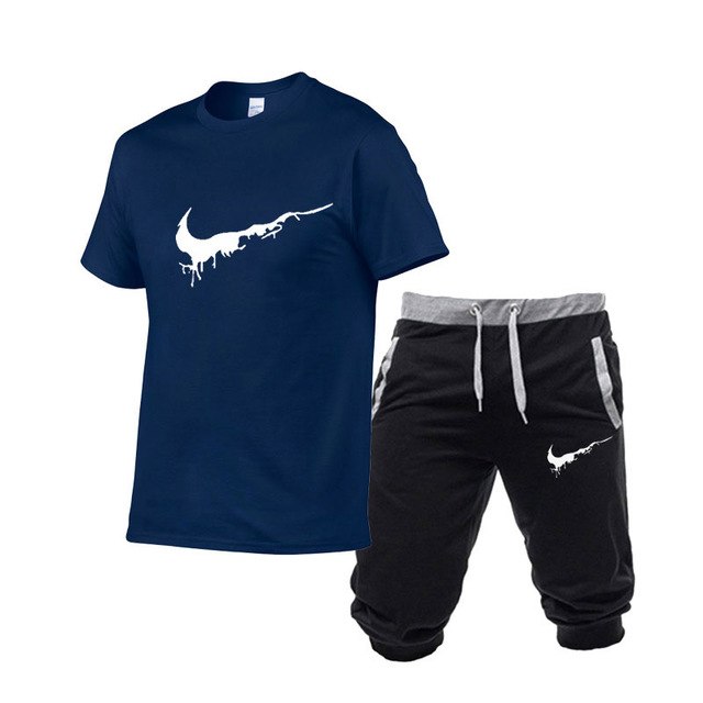 Two Pieces Sets T Shirts Shorts Set High-Quality Mens Fashion Clothing