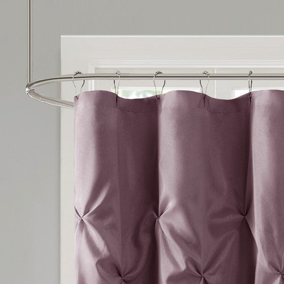 72L Laurel Tufted Semi-Sheer Shower Curtain