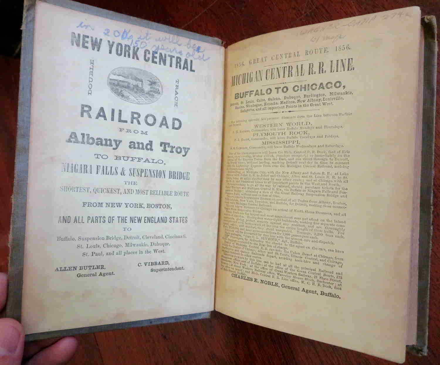 Great American Midwest Travel 1856 Ferris Book with Large Territorial U.S. Map