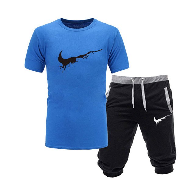 Two Pieces Sets T Shirts Shorts Set High-Quality Mens Fashion Clothing