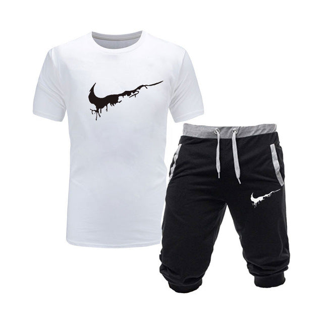 Two Pieces Sets T Shirts Shorts Set High-Quality Mens Fashion Clothing