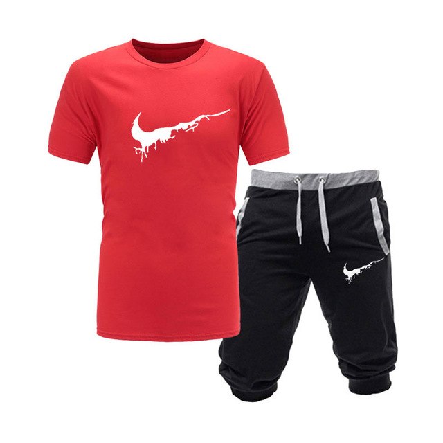 Two Pieces Sets T Shirts Shorts Set High-Quality Mens Fashion Clothing