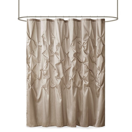 72L Laurel Tufted Semi-Sheer Shower Curtain