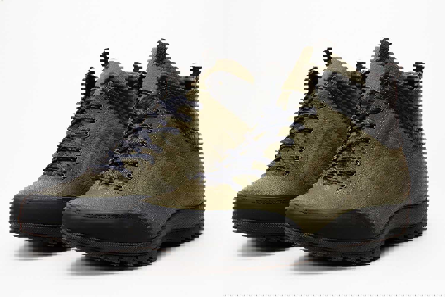 Riga Green Suede Leather Casual Lace-Up Men Boot with Zipper