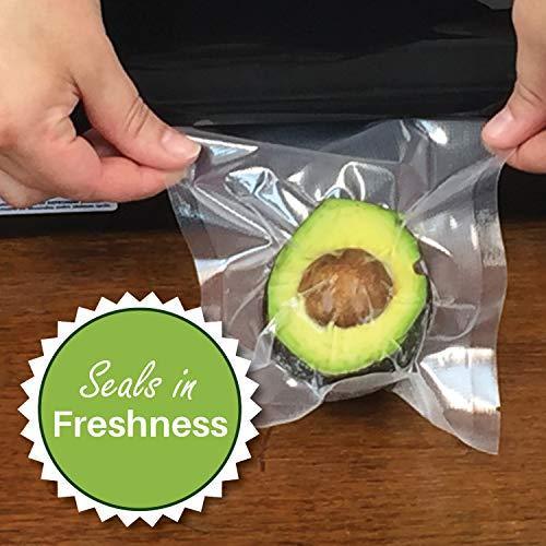 2 Foodsaver Compatible 50 Rolls Vacuum Food Storage Bags for Fresh & Frozen Food