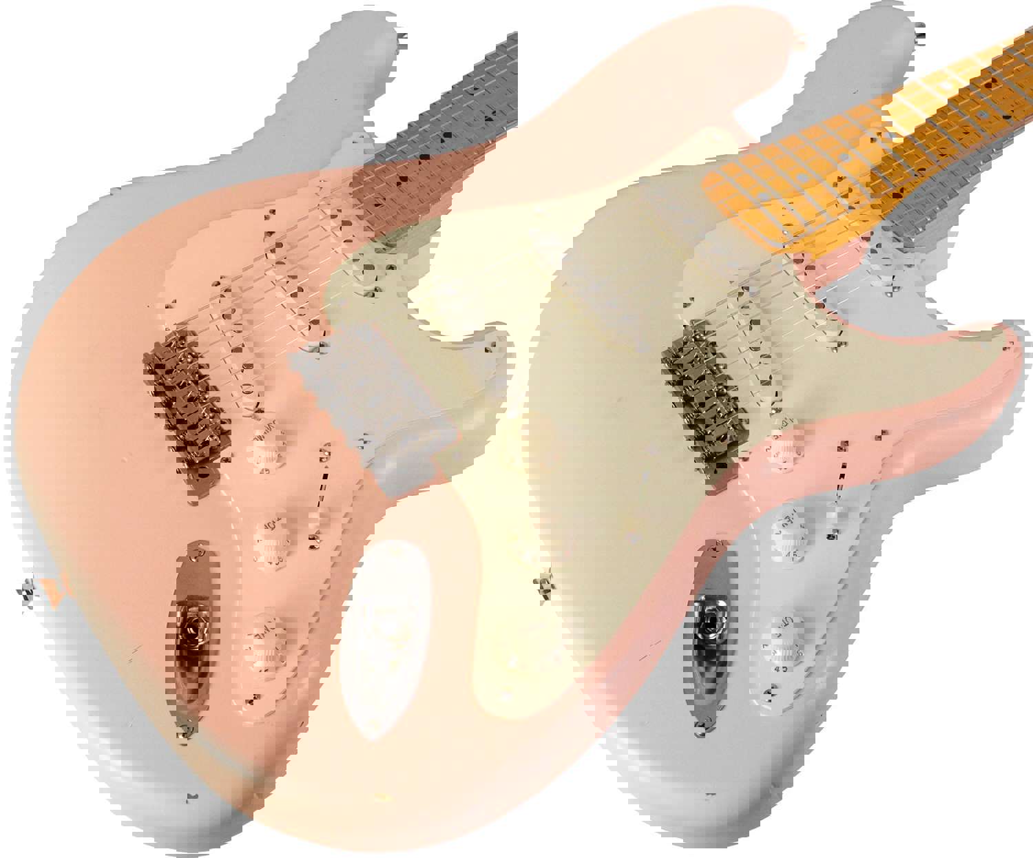 Nash S-57 Guitar, Shell Pink, Light Aging - Vintage Inspired Stratocaster