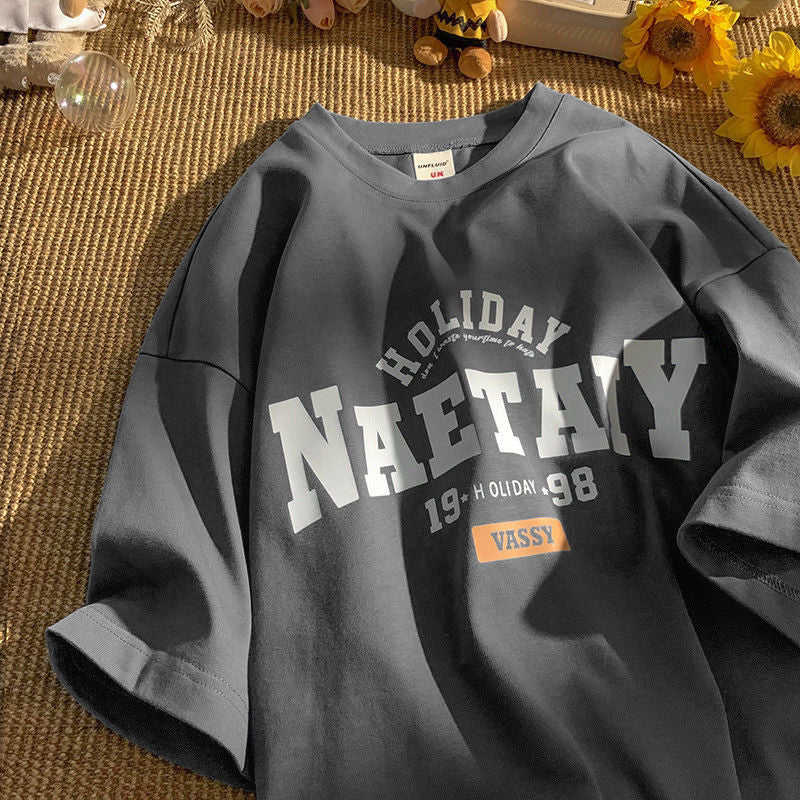 Unisex Short Sleeved Port Style Loose T-Shirt - Fashionable & Comfortable