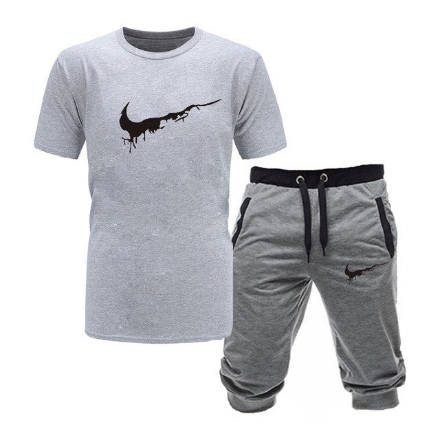 Two Pieces Sets T Shirts Shorts Set High-Quality Mens Fashion Clothing