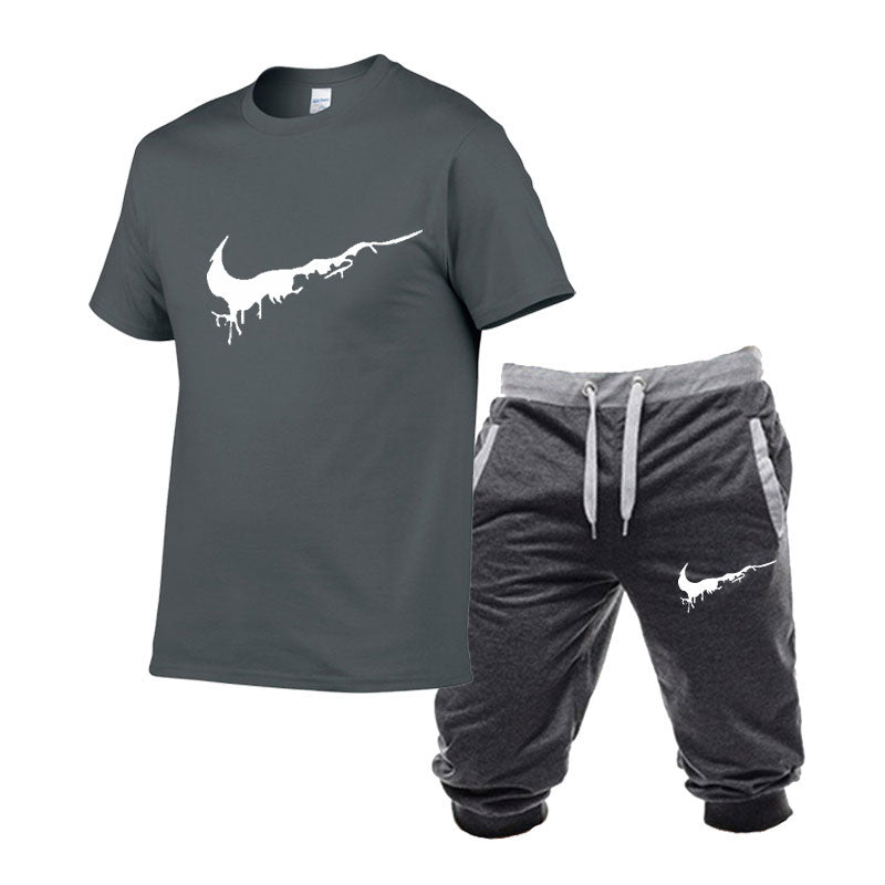Two Pieces Sets T Shirts Shorts Set High-Quality Mens Fashion Clothing