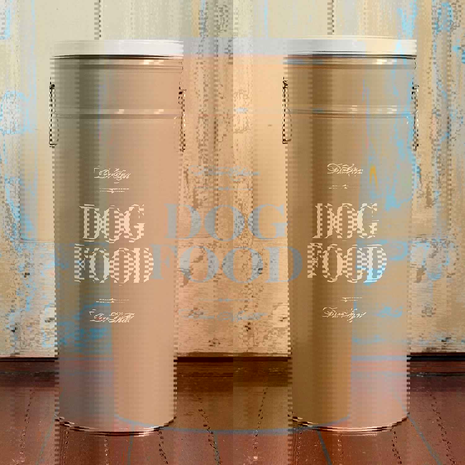 Taupe Bon Chien Dog Food Storage Canister