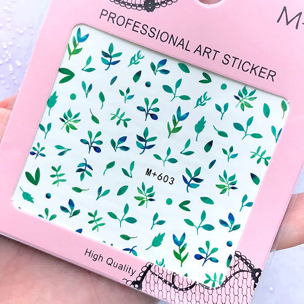 Leaf Decal Sticker for Nail Art and Resin Crafts