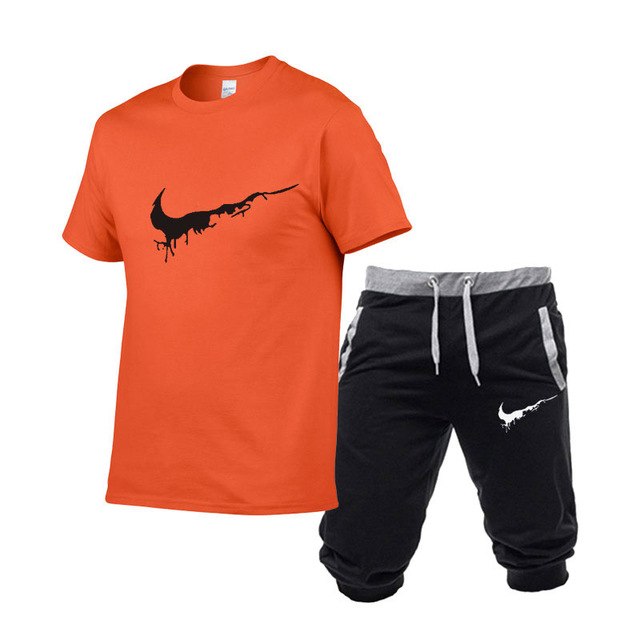 Two Pieces Sets T Shirts Shorts Set High-Quality Mens Fashion Clothing