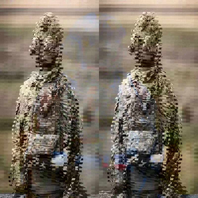 FCS Military AMP Tactical Helmet-mounted Noise Reduction Headphones