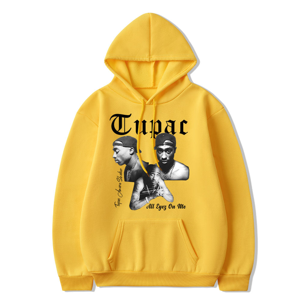 Rapper Tupac 2Pac Hoodies - Streetwear Oversized Hooded Sweatshirts for Men and Women