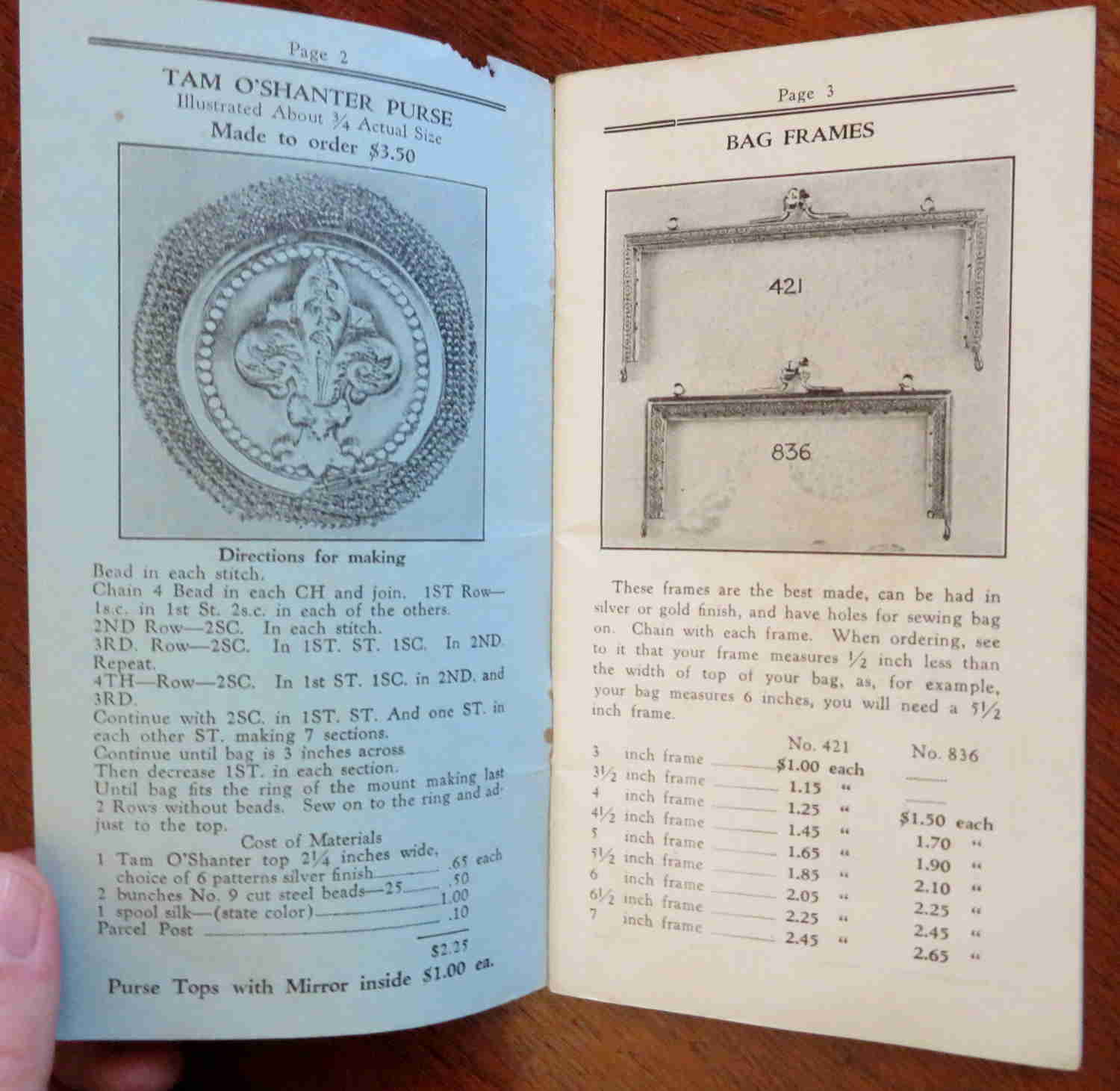 The Blue Bead Book of America No. 5 - Vintage 1920s Illustrated Craft Supply Catalog
