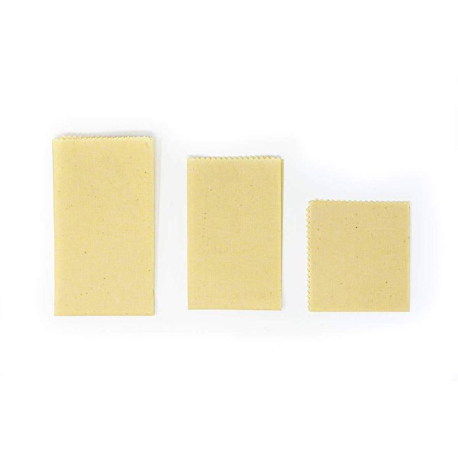 Eco-Friendly Beeswax Food Wraps - Set of 3