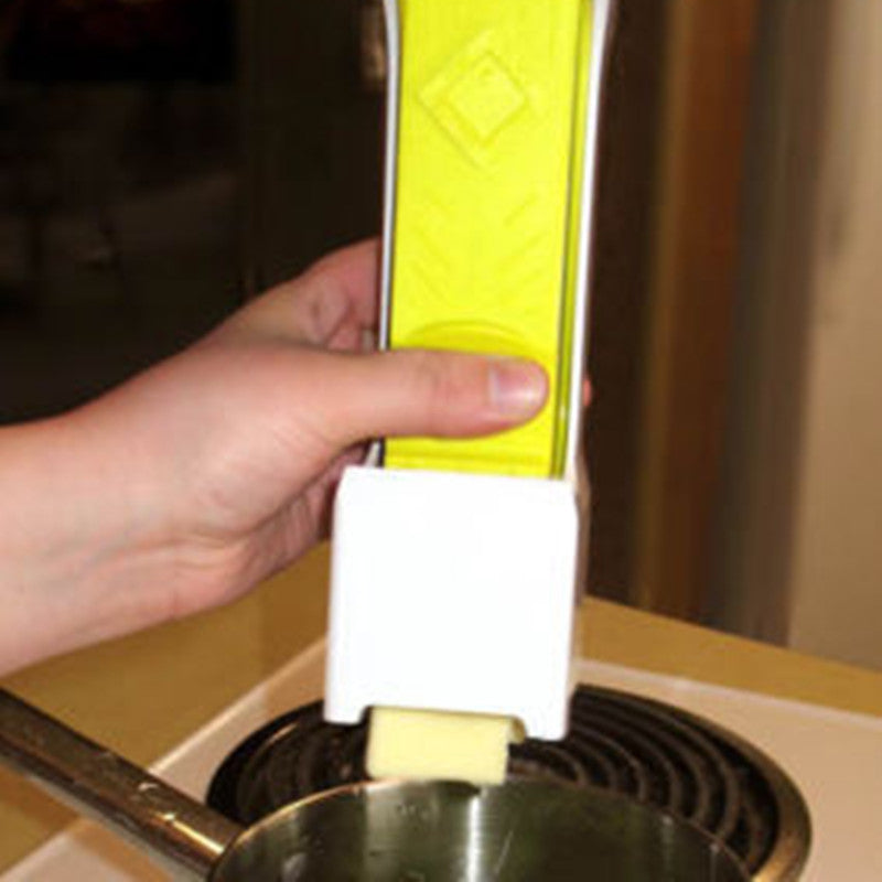 SRline Stick Butter Cutter Cheese Slicer One-Button Dispenser for Kitchen Use