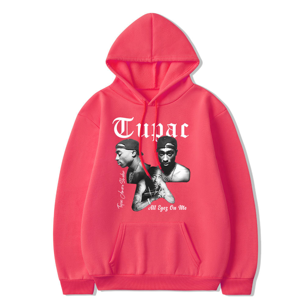 Rapper Tupac 2Pac Hoodies - Streetwear Oversized Hooded Sweatshirts for Men and Women