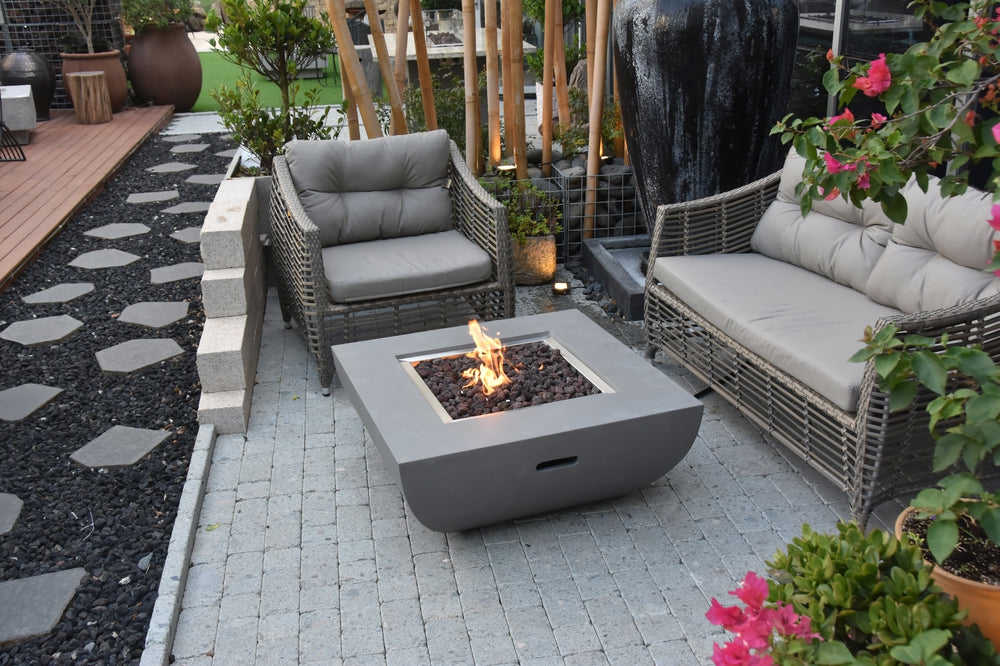 Westport Outdoor Fire Pit Table - Multi-Season Use with Cover