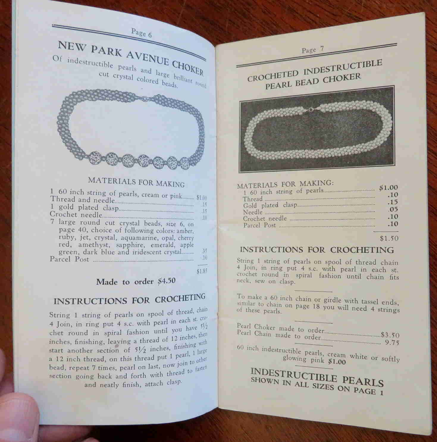 The Blue Bead Book of America No. 5 - Vintage 1920s Illustrated Craft Supply Catalog