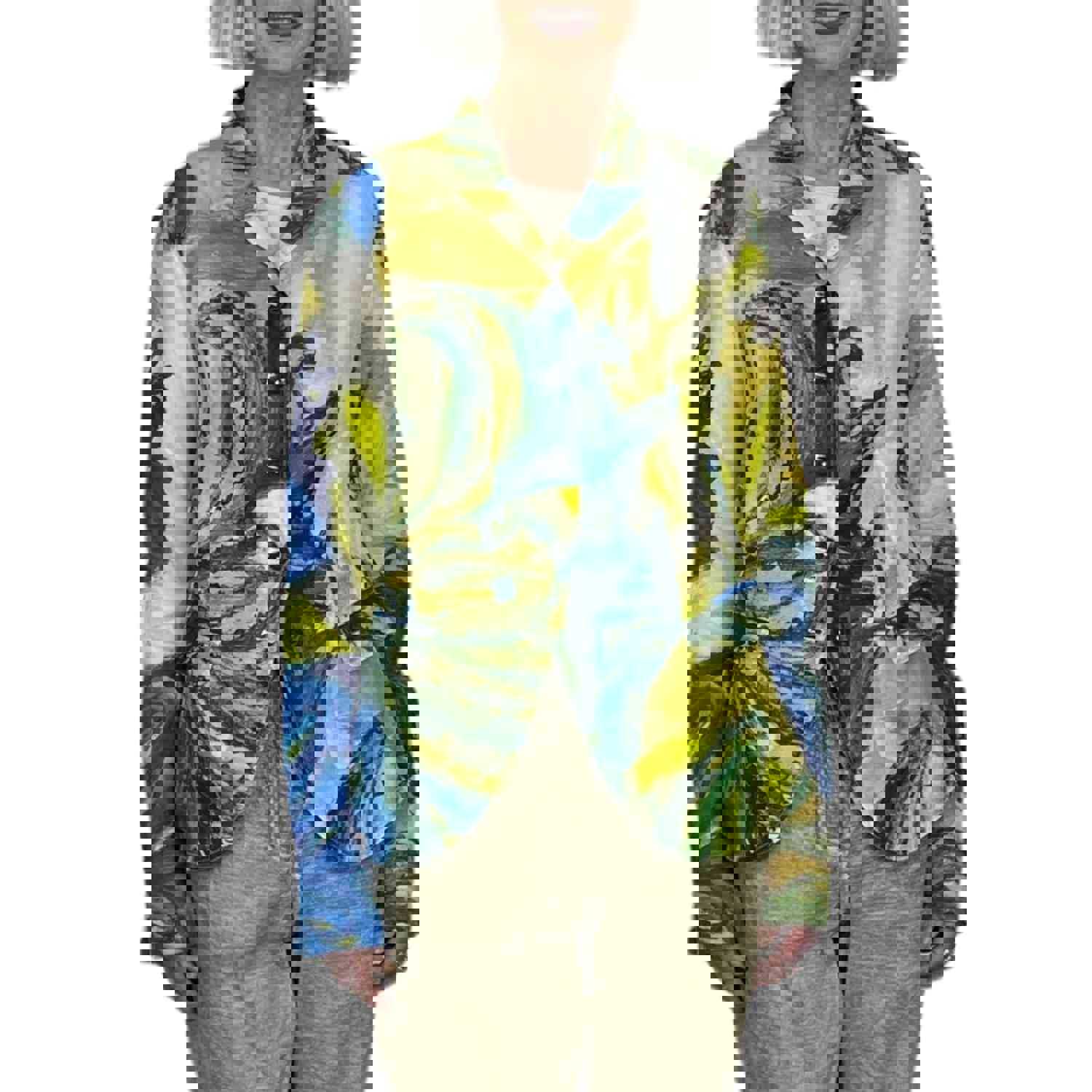 FLORAL PRINT COTTON JACKET