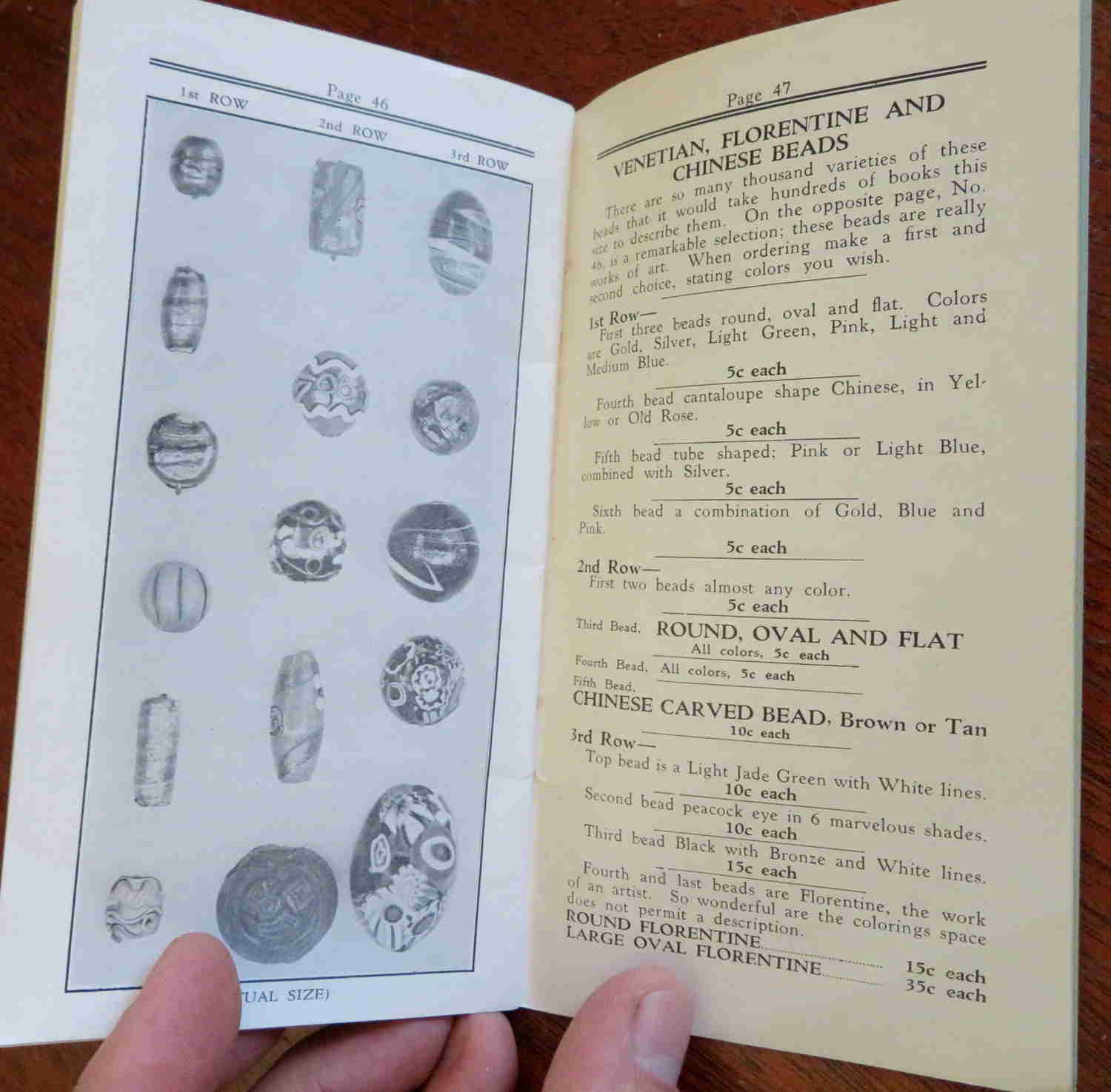 The Blue Bead Book of America No. 5 - Vintage 1920s Illustrated Craft Supply Catalog