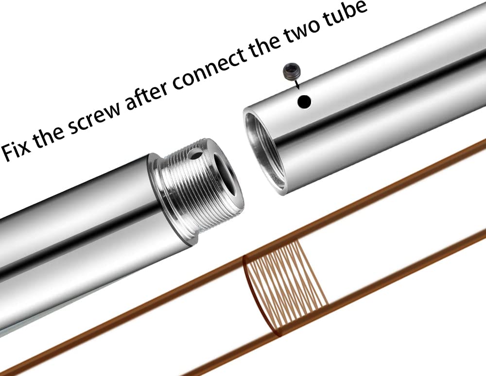 45mm Removable Dance Pole Set - Spinning & Static Fitness Pole for Home, Club, Party