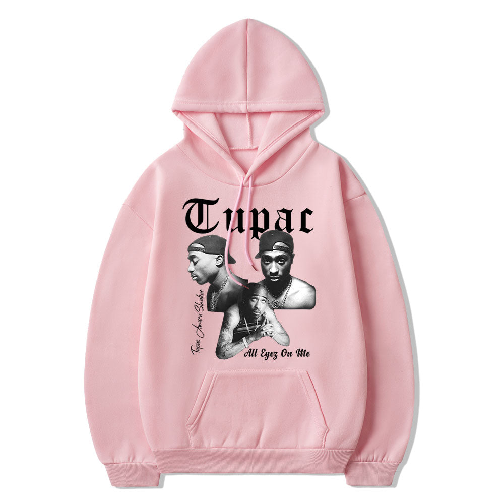 Rapper Tupac 2Pac Hoodies - Streetwear Oversized Hooded Sweatshirts for Men and Women