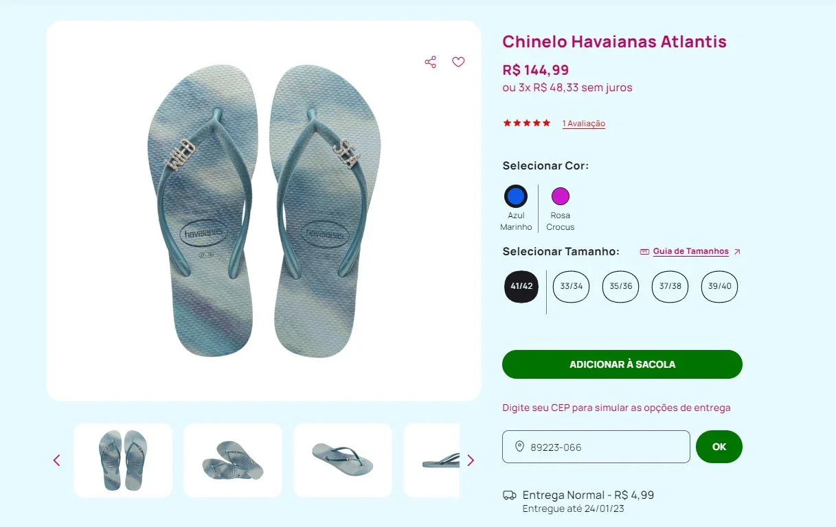 Havaianas Sandals Collection - Size 41/42 (9 Pairs)