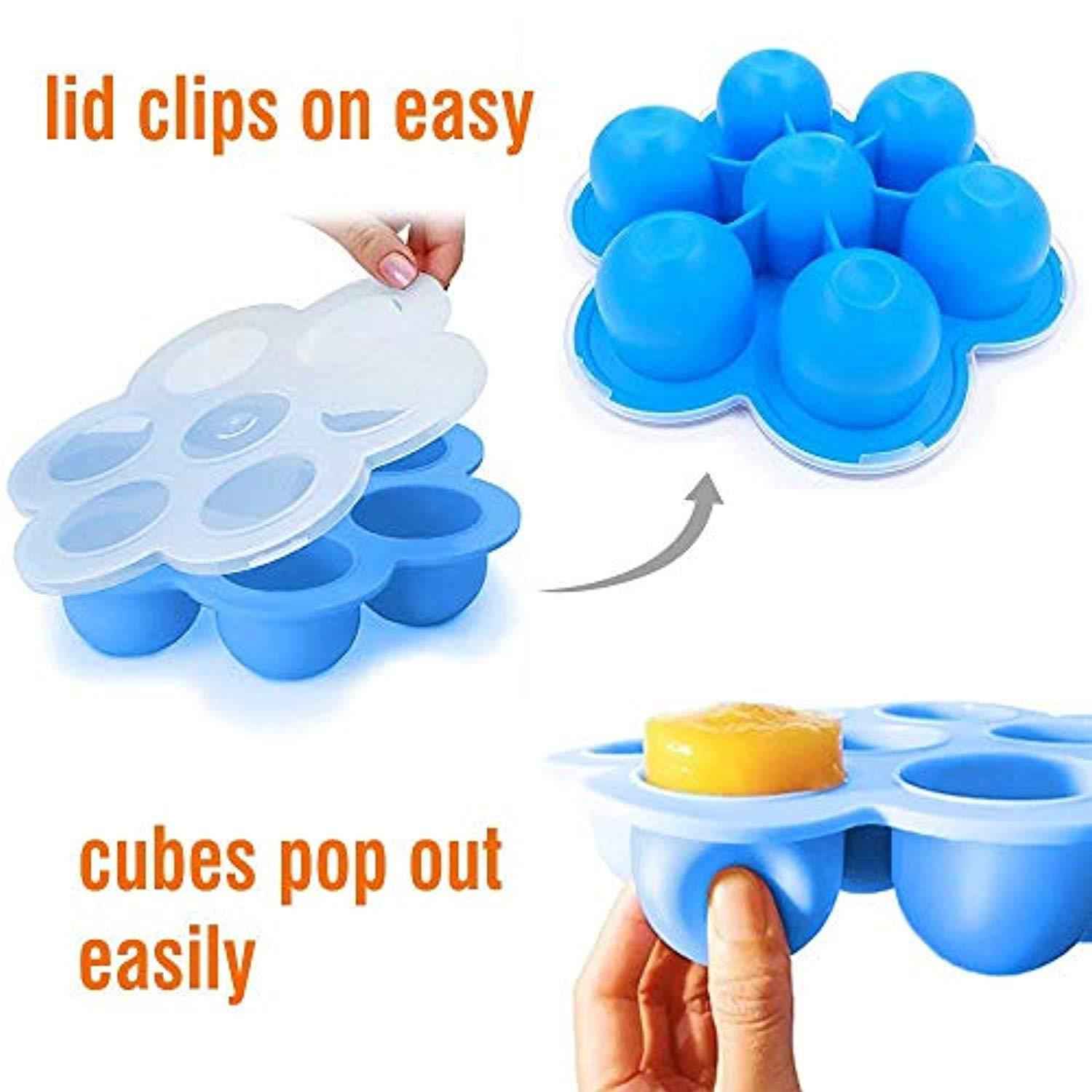 Silicone Egg Bites Molds for Instant Pot & Pressure Cooker - FDA Approved with Lid