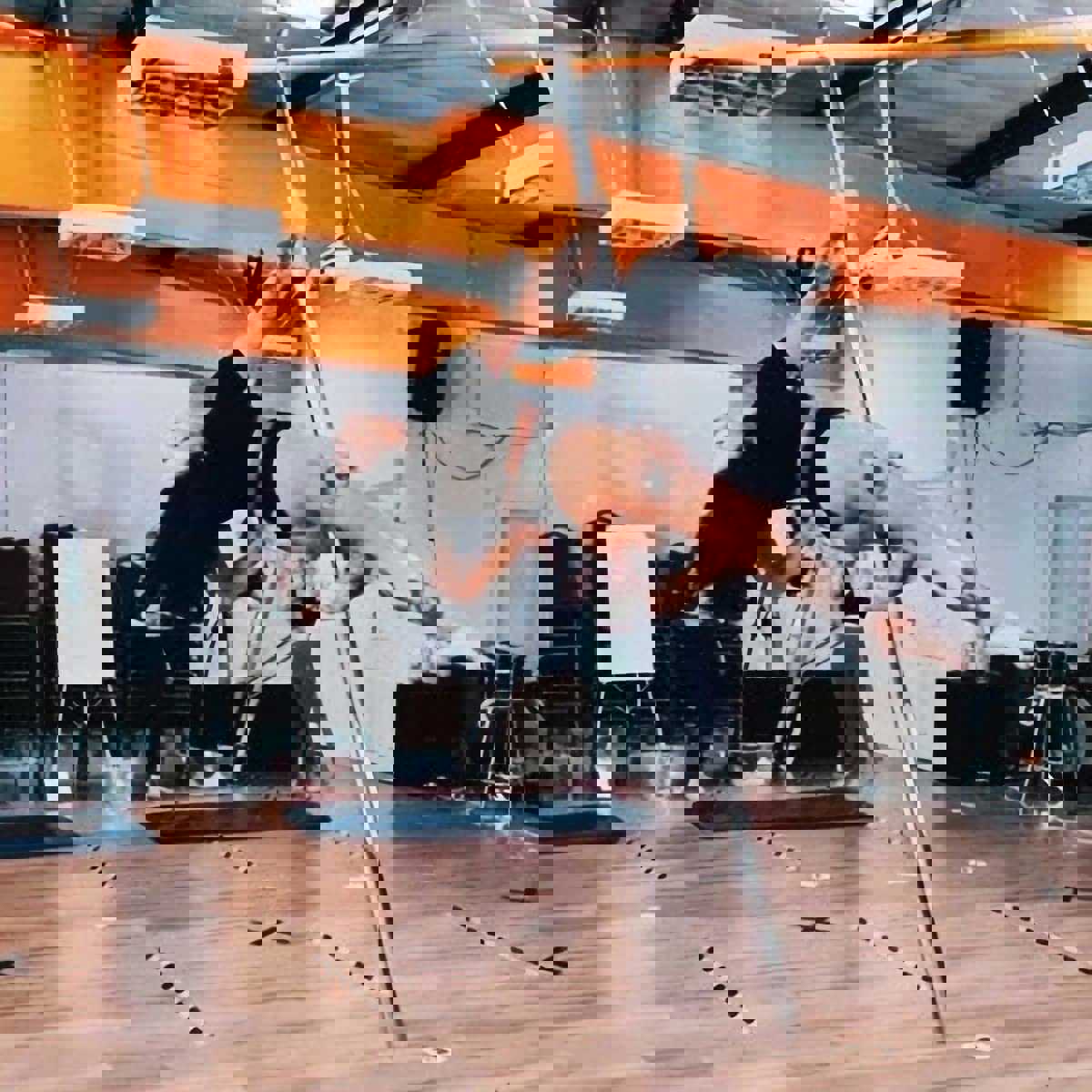 45mm Removable Dance Pole Set - Spinning & Static Fitness Pole for Home, Club, Party