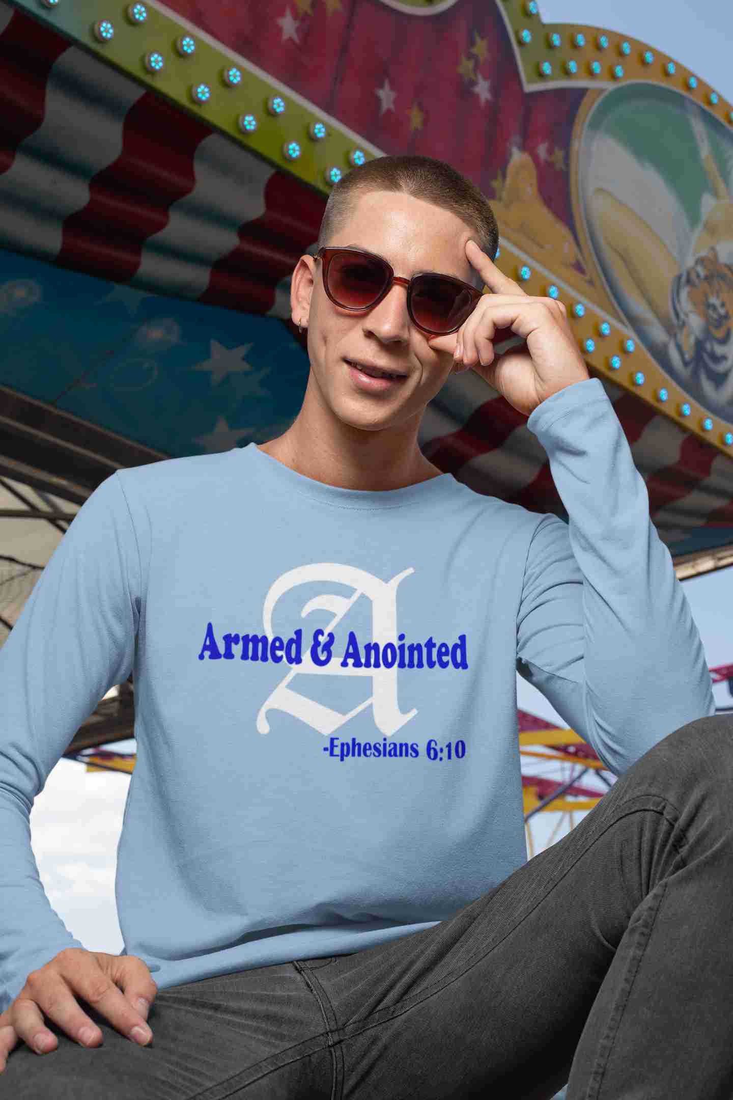 Armed & Anointed Gift Set - Unisex T-Shirt and Backpack