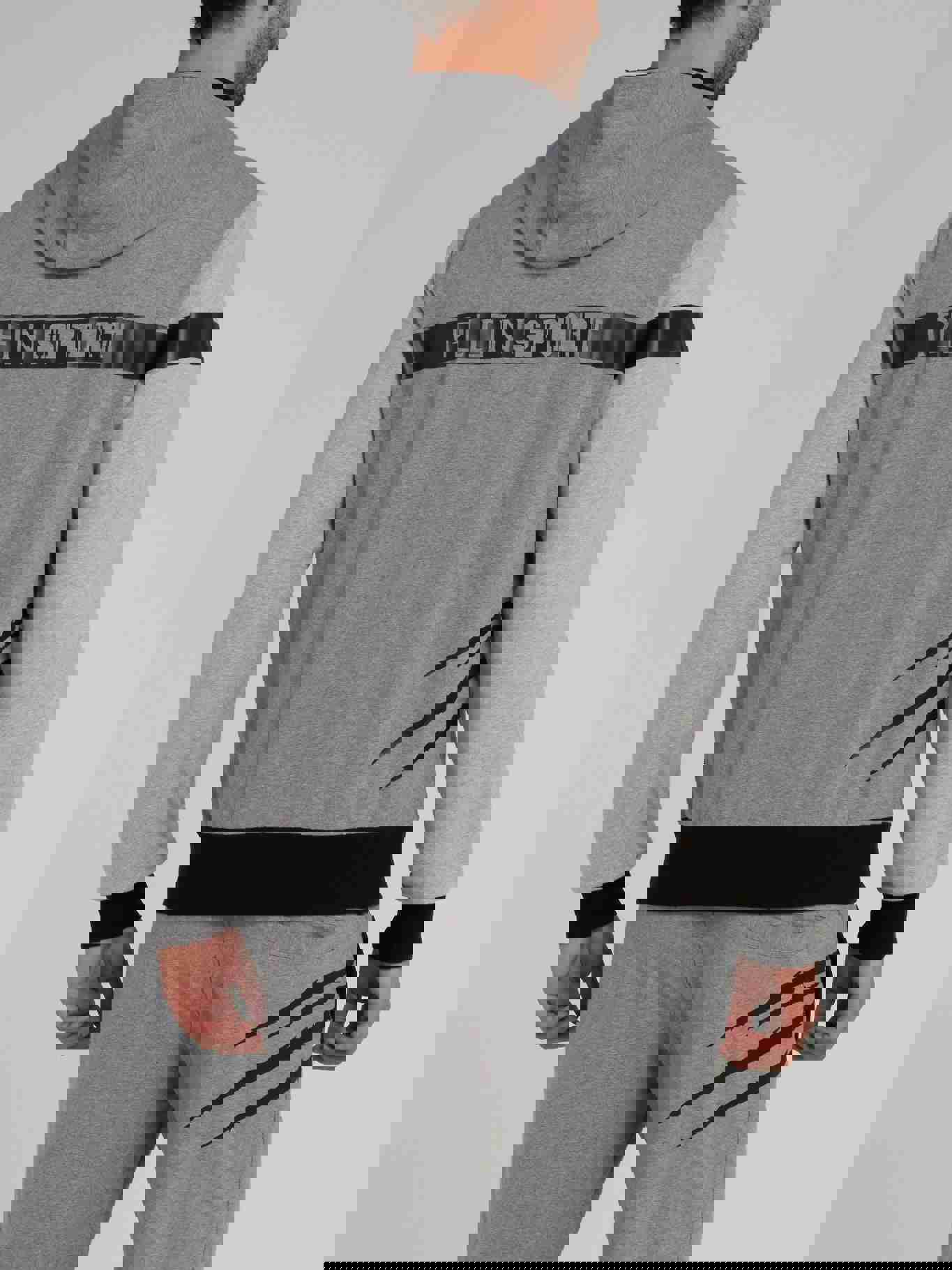 Potency Grey Hoodie Sweat Jacket by Plein Sport