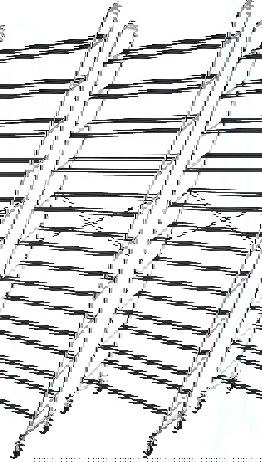 50-Pair Shoe Rack Organizer with Wheels