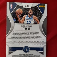 2020 Prizm Karl-Anthony Towns Red Ice #161 Kentucky Wildcats/Timberwolves Basketball Card