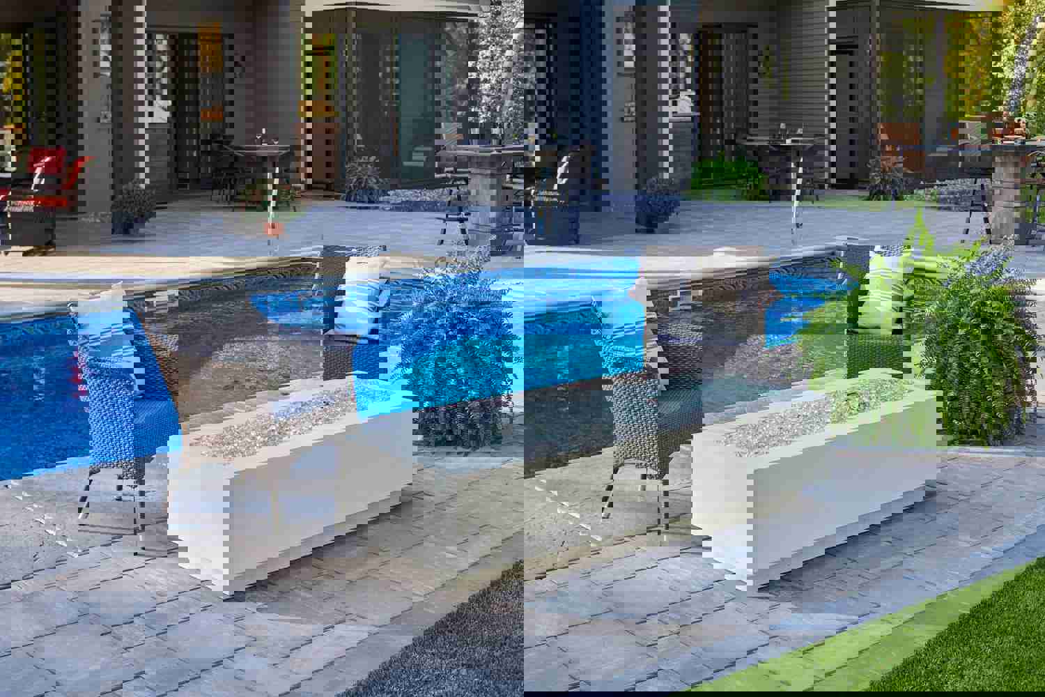 Outdoor Greatroom CV-72 Cove 72 Concrete Linear Gas Fire Pit Table