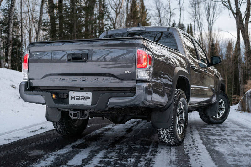 MBRP S5339409 Toyota 3 Inch Cat Back Exhaust System For 16-22 Toyota Tacoma 3.5L Turn Down Single Side XP Series