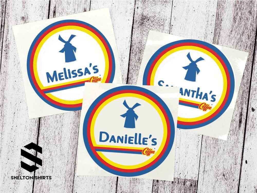 Personalized Dutch Bros Sticker - Waterproof Vinyl Decal for Tumblers and Cups