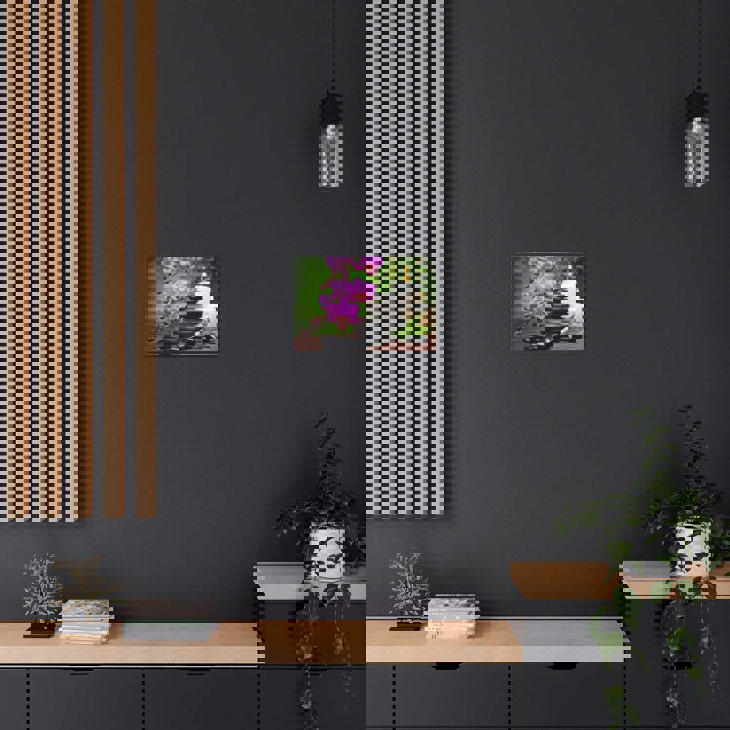 Bamboo Forest Floral Nature Photography Canvas Wall Art for Home Decor