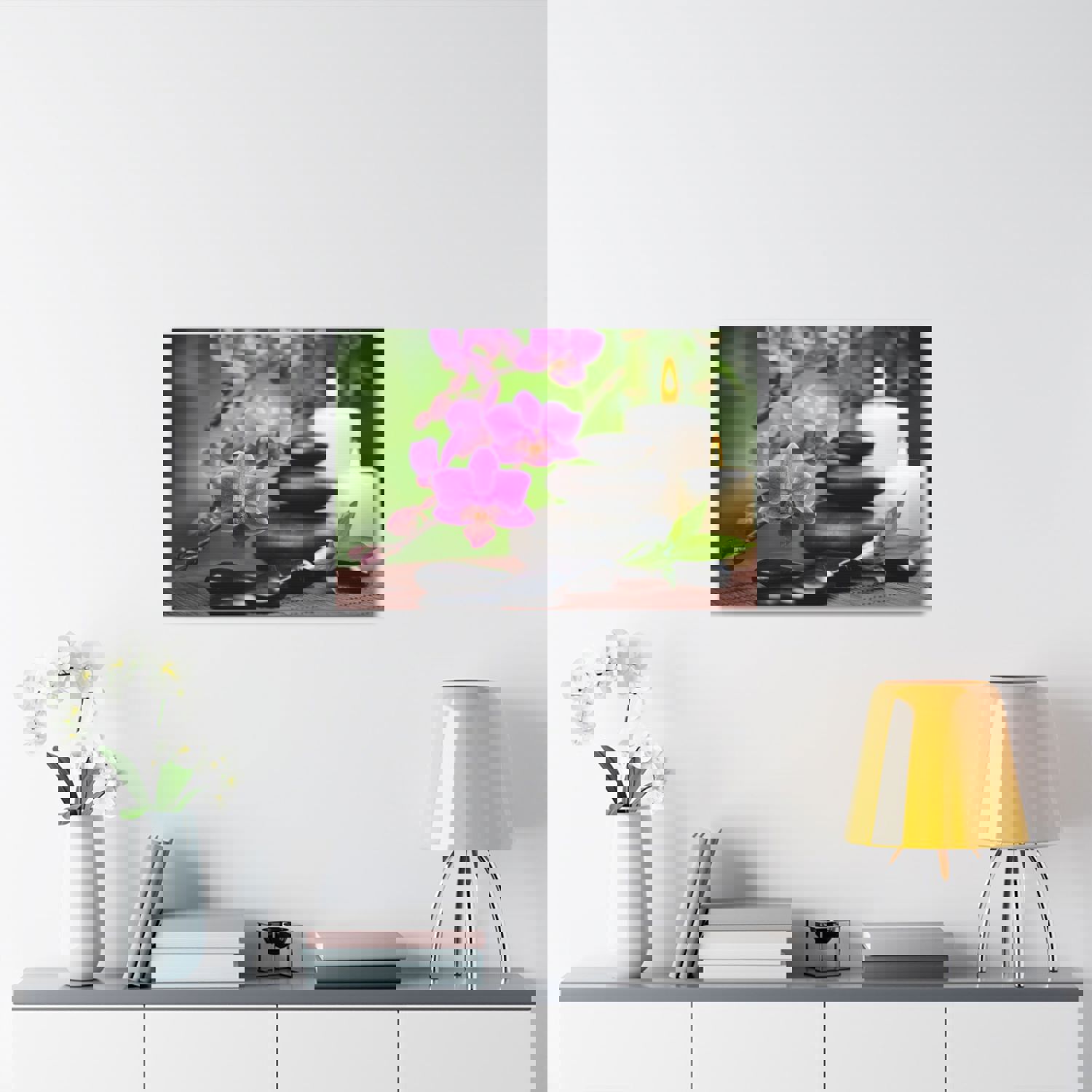 Bamboo Forest Floral Nature Photography Canvas Wall Art for Home Decor