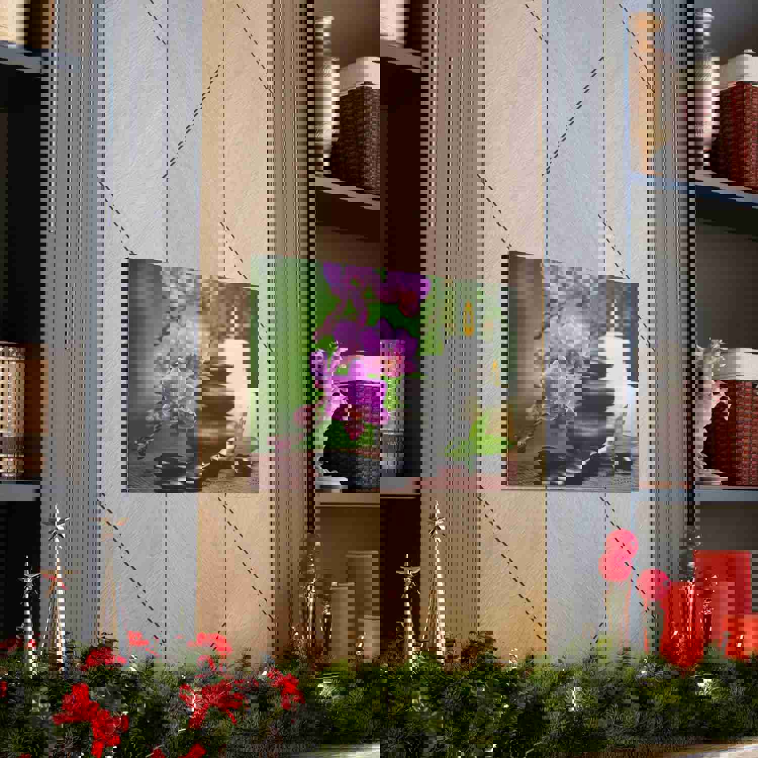 Bamboo Forest Floral Nature Photography Canvas Wall Art for Home Decor