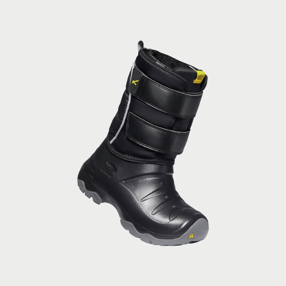 Little Kids Keen Lumi II Waterproof Boot - Black/Steel Grey