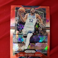 2020 Prizm Karl-Anthony Towns Red Ice #161 Kentucky Wildcats/Timberwolves Basketball Card