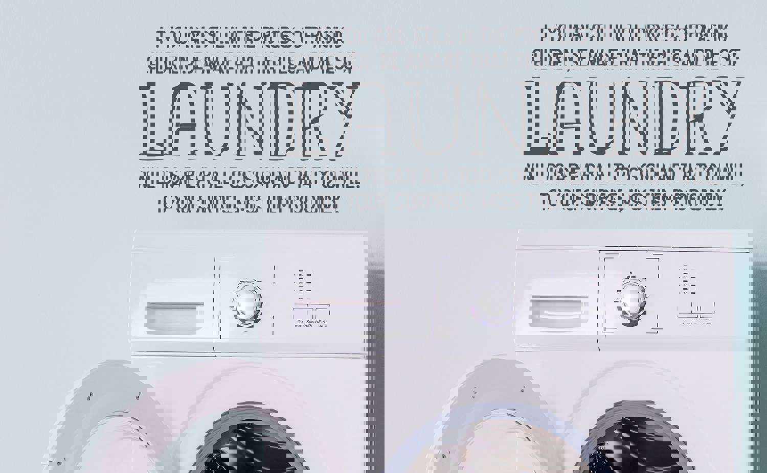 If You Are Still In The Process Of Raising Children | Laundry Room Wall Decal