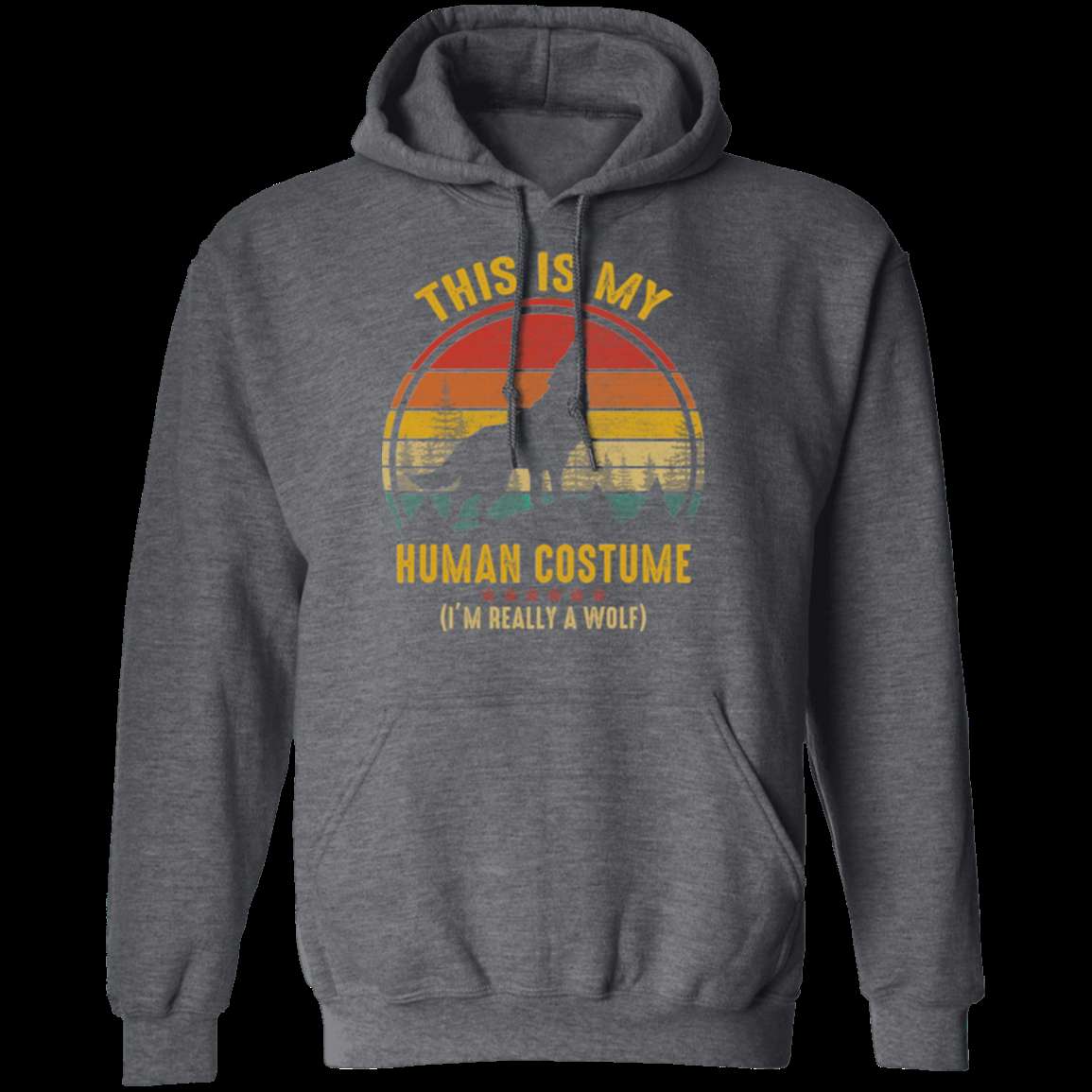 THIS IS MY HUMAN COSTUME LADIES Pullover Hoodie 8 oz.