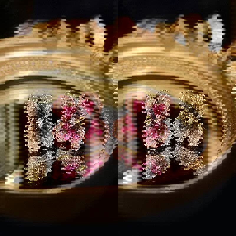 Korea Design Jewelry Handmade Crystal Beads Flower Earrings for Women