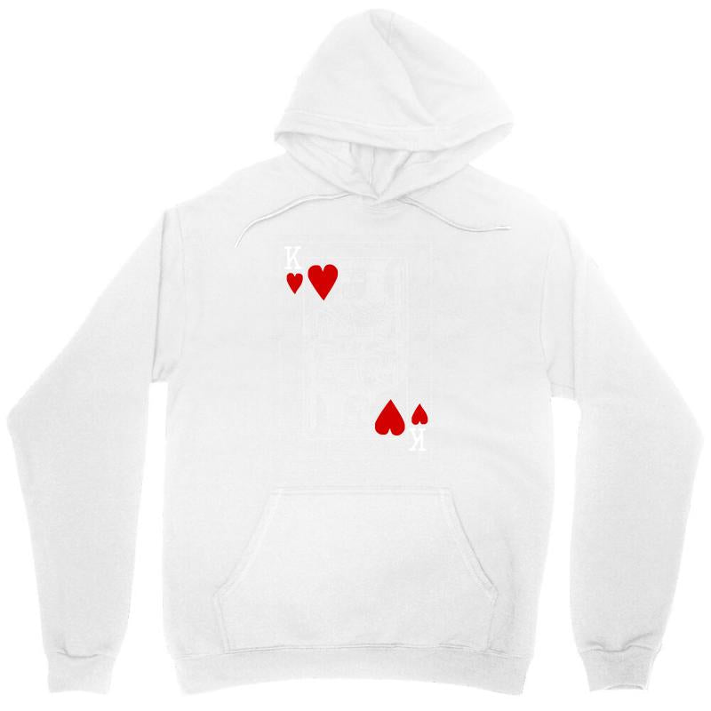King of Hearts Playing Card Unisex Hoodie - Unique MDK ART Design