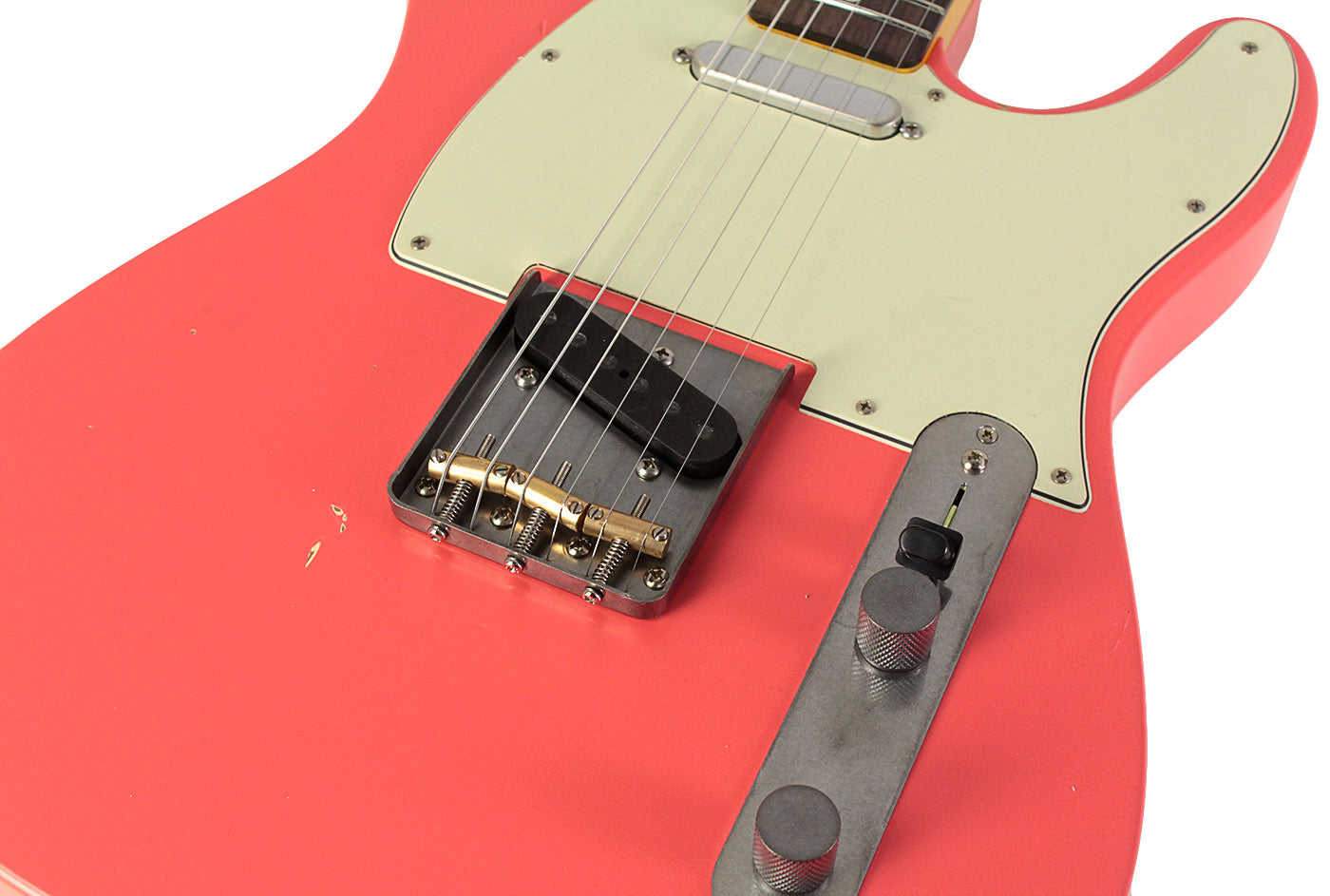 Nash T-63 Guitar in Fiesta Red with Light Aging