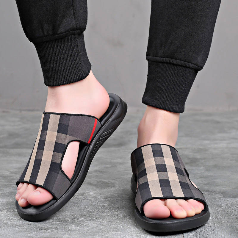 Men's Dual-Use Casual Non-Slip Flip-Flop Beach Slippers