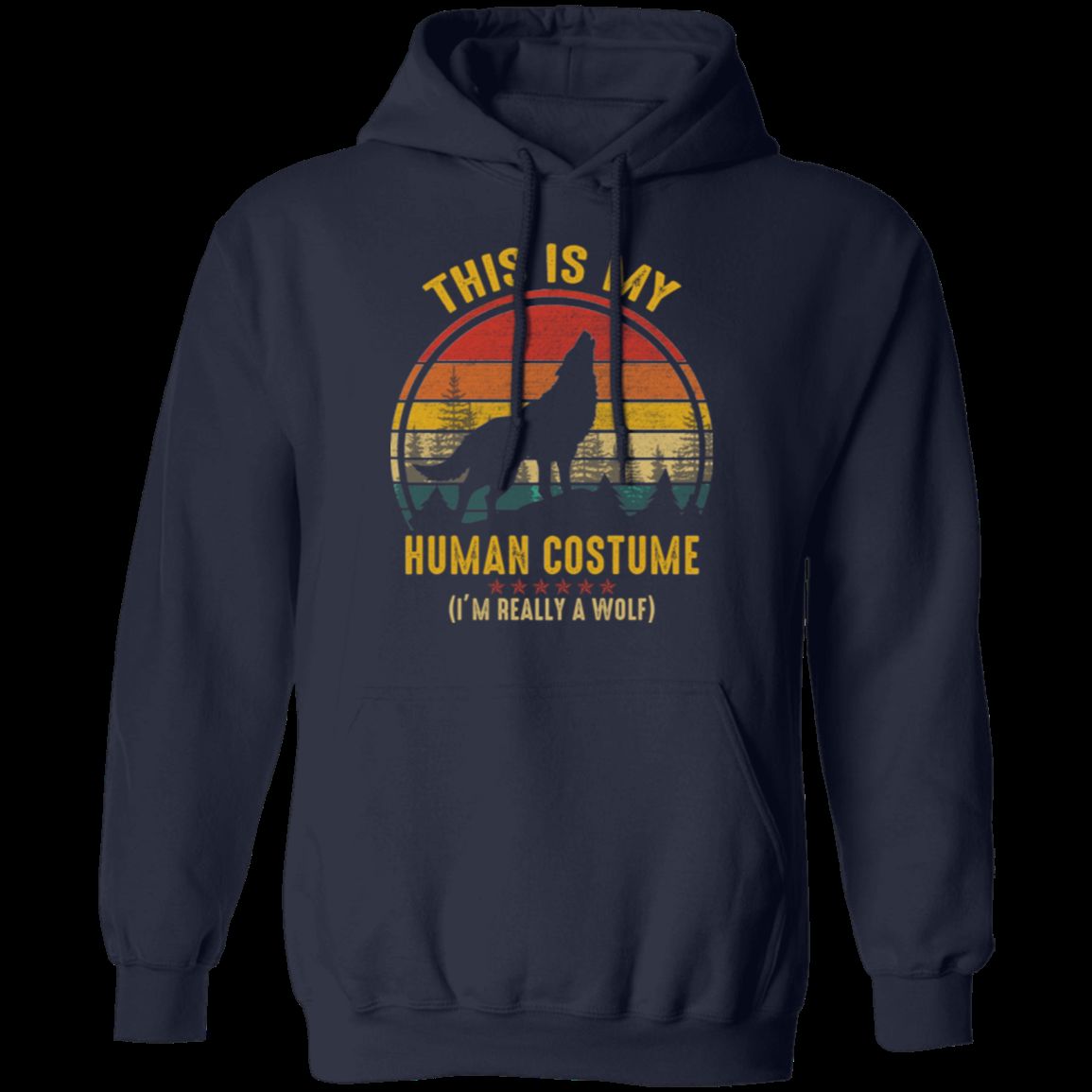 THIS IS MY HUMAN COSTUME LADIES Pullover Hoodie 8 oz.